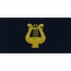 [Vanguard] Navy Embroidered Collar Device: Band Leader - embroidered on coverall