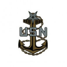 [Vanguard] Navy Construction Hat Decal: E8 Chief Petty Officer: Senior