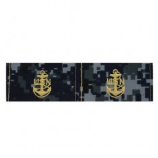 [Vanguard] Navy Embroidered Collar Device: E7 CPO - Type I Blue Digital