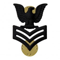 [Vanguard] Marine Corps Collar Device: E6 Petty Officer - black metal