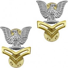 [Vanguard] Navy Metal Coat Epaulet Device: E5 Petty Officer: Good Conduct