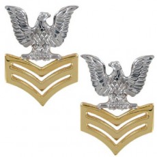 [Vanguard] Navy Metal Coat Epaulet Device: E6 Petty Officer: Good Conduct