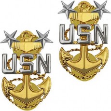 [Vanguard] Navy Collar Device: E9 Chief Petty Officer: Master - clutch back