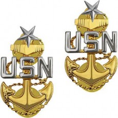 [Vanguard] Navy Collar Device: E8 Chief Petty Officer: Senior - clutch back