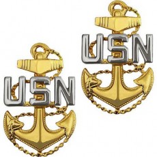 [Vanguard] Navy Collar Device: E7 Chief Petty Officer - pin back