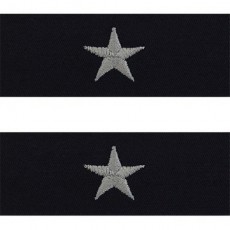 [Vanguard] Navy Embroidered Collar Device: Rear Admiral Lower - coverall
