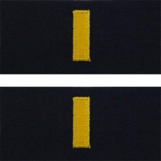 [Vanguard] Navy Embroidered Collar Device: Ensign - embroidered on coverall