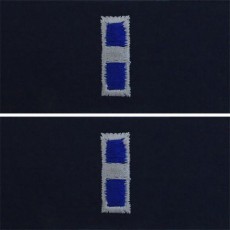 [Vanguard] Navy Embroidered Collar Device: Warrant Officer 3 - coverall