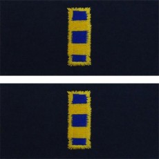 [Vanguard] Navy Embroidered Collar Device: Warrant Officer 2 - coverall