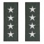 [Vanguard] Navy Embroidered Rank: 4 Star: Admiral - flight suit