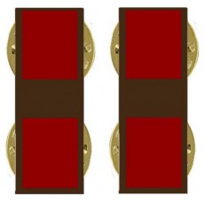 [Vanguard] Marine Corps Collar Device: Warrant Officer 1 - subdued metal