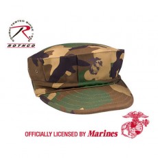 [Rothco] Marine Corps Poly/Cotton Cap w/ Emblem (Woodland - S)