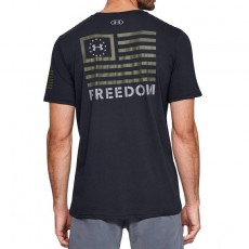 [Under Armour] UA Freedom Banner T-Shirt / 1352147 / [언더아머] UA 프리덤 배너 티셔츠 (Black / Steel - Medium)