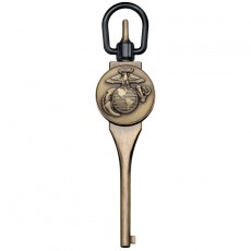 [ASP] Guardian G1 Logo Handcuff Key, Antique Brass / 가디언 G1 로고 핸드커프 키, 앤틱 브래스 | 수갑열쇠