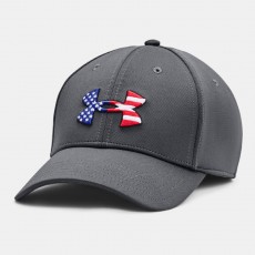 [Under Armour] UA Freedom Blitzing Hat / 1362236-012 / [언더아머] UA 프리덤 블리칭 햇 | 볼캡 (Pitch Gray / Black)