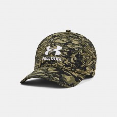 [Under Armour] UA Freedom Blitzing Hat / 1362236-310 / [언더아머] UA 프리덤 블리칭 햇 | 볼캡 (Baroque Green / White)