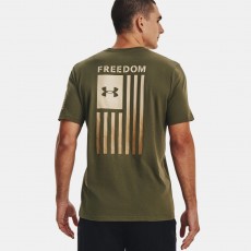 [Under Armour] Freedom Flag Gradient / 1377056-390 / [언더아머] 프리덤 플래그 그래디언트 | 티셔츠 (Marine OD Green / Desert Sand)