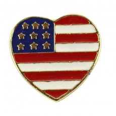 [Vanguard] Lapel Pin American Heart Flag