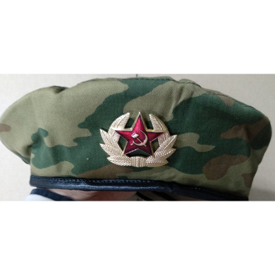 소련군 위장무늬 베레모 별 배지 USSR Camouflage Beret