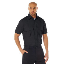 [Rothco] Short Sleeve Uniform Shirt / [로스코] 숏 슬리브 유니폼 셔츠 (Midnight Blue - S) (국내배송)