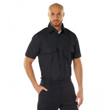 [Rothco] Short Sleeve Uniform Shirt / [로스코] 숏 슬리브 유니폼 셔츠 (Midnight Blue - S) (국내배송)