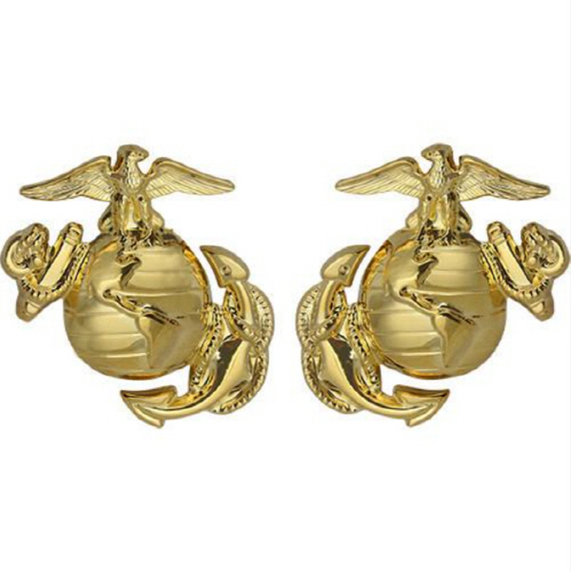 [Vanguard] Marine Corps Dress Collar Device: Enlisted / 미해병대 앵카 사병용 배지 (카라용)