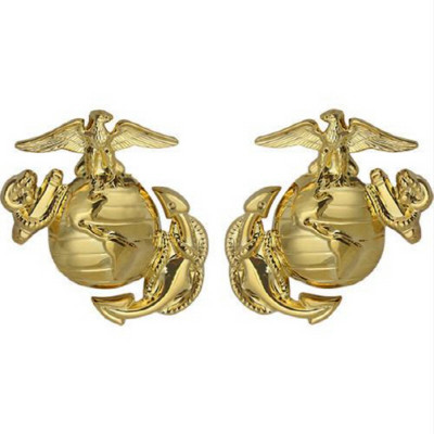 [Vanguard] Marine Corps Dress Collar Device: Enlisted / 미해병대 앵카 사병용 배지 (카라용)