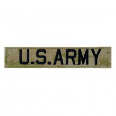 [Vanguard] ARMY NAME TAPE: U.S. ARMY - EMBROIDERED ON OCP WITH HOOK / 미육군 네임탭: U.S. Army - OCP (벨크로용)