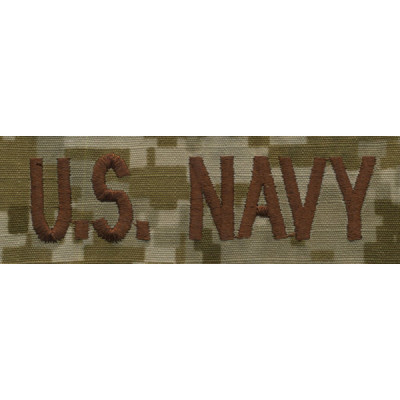 [Vanguard] Navy Name Tape: U.S. Navy - NWU Type II (AOR1) / 미해군 네임탭: U.S. Navy (박음질용)