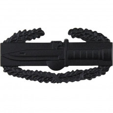 [Vanguard] Army Badge: Combat Action First Award - black metal / 미육군 전투교전 검정 배지(1회 수여)