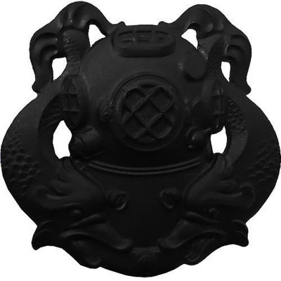 [Vanguard] Army Badge: Diver First Class - black metal / 1급 다이버 검정 배지