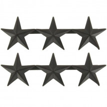 [Vanguard] Officer Rank Insignia: Lieutenant General - black metal 1 Inch / 미육군/공군 전투복용 중장 계급장