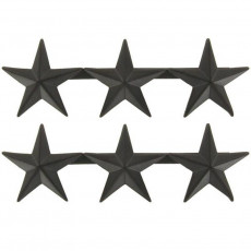 [Vanguard] Officer Rank Insignia: Lieutenant General - black metal 1 Inch / 미육군/공군 전투복용 중장 계급장