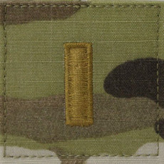[Vanguard] Army Embroidered OCP with Hook Rank Insignia: Second Lieutenant / 미육군 소위 계급장