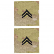 [Vanguard] Army Embroidered OCP With Hook: Corporal / 미육군 상등병 계급장