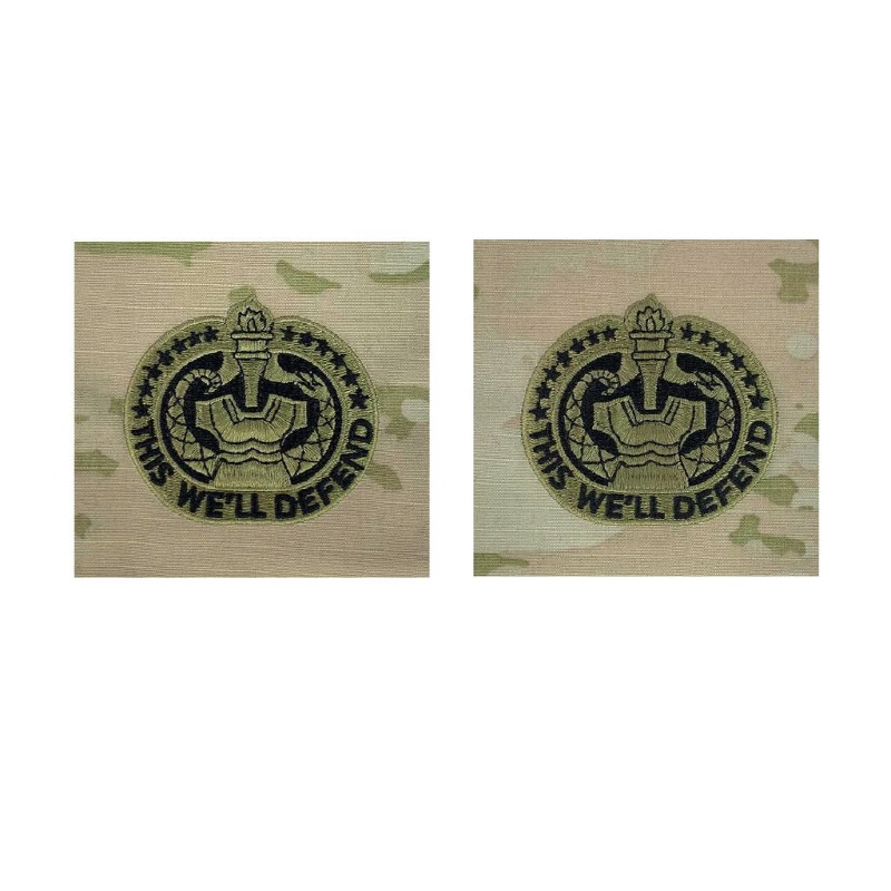 [Vanguard] Army Embroidered Badge on OCP Sew On: Drill Sergeant