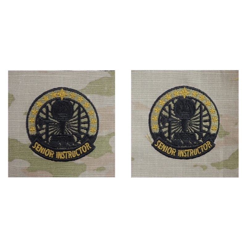 [Vanguard] Army Embroidered Identification Badge on OCP Sew On: Senior Instructor