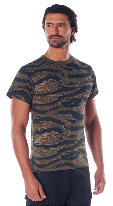 rothco camo t shirt tiger stripe camo(r6787s)