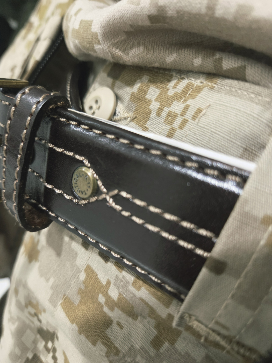 5.11 TACTICAL 59502 1.5인치 스티치드 가죽 벨트