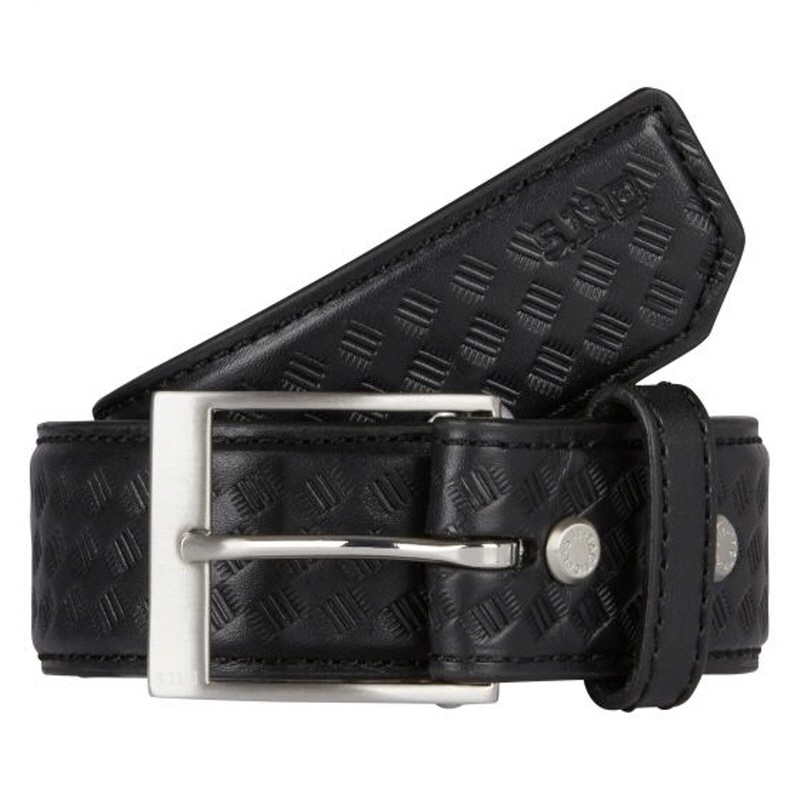 [5.11 Tactical] 1.5 Inch Basketweave Leather Belt / 59503 / [5.11 택티컬] 1.5인치 바스켓위브 가죽 벨트