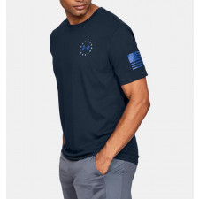 [Under Armour] UA Freedom Banner T-Shirt / 1352147 / [언더아머] UA 프리덤 배너 티셔츠 (Academy / Steel - Medium)