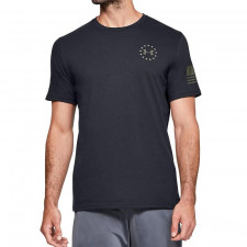 [Under Armour] UA Freedom Banner T-Shirt / 1352147 / [언더아머] UA 프리덤 배너 티셔츠 (Black / Steel - Medium)