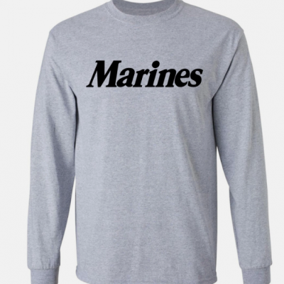 rothco marines printed 긴팔 t shirt