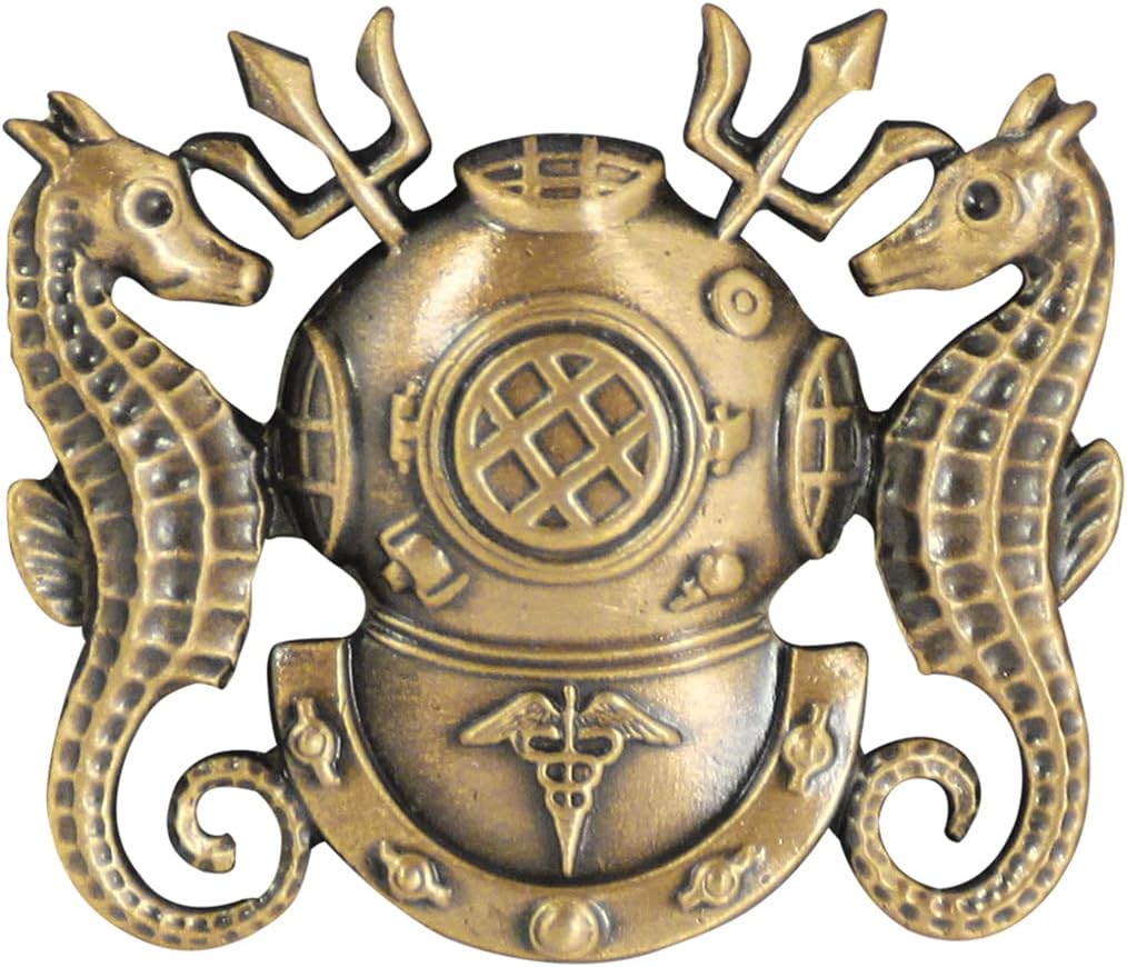 Vanguard 미해군 Diving Medical Officer 흉장 미니어처 무광