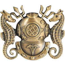 Vanguard 미해군 Diving Medical Officer 흉장 미니어처 무광