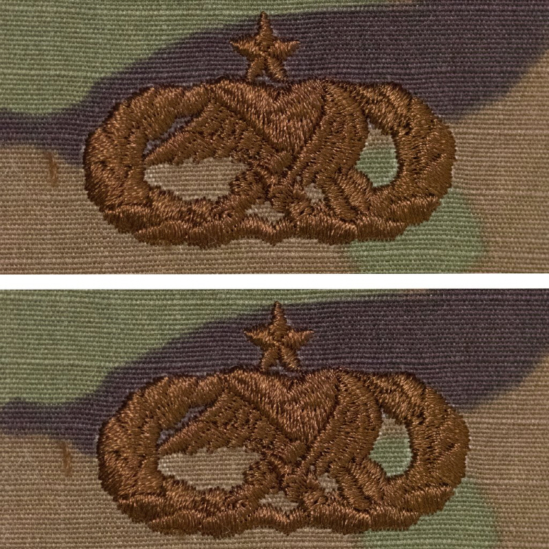 [Vanguard] Air Force Embroidered Badge: Maintenance: Senior - embroidered on OCP