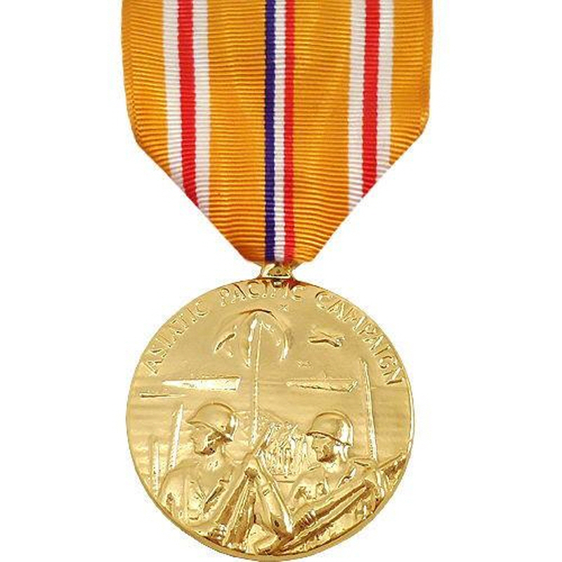 [Vanguard] Full Size Medal: Asiatic Pacific Campaign - 24k Gold Plated