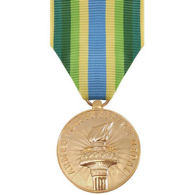 [Vanguard] Full Size Medal: Armed Force Service Medal - 24k Gold Plated