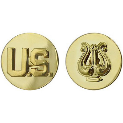[Vanguard] Army Enlisted Branch of Service Collar Device: U.S. and Musician