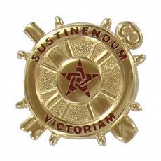 [Vanguard] Army Officer Branch of Service Collar Device: Logistics - 22k gold plated